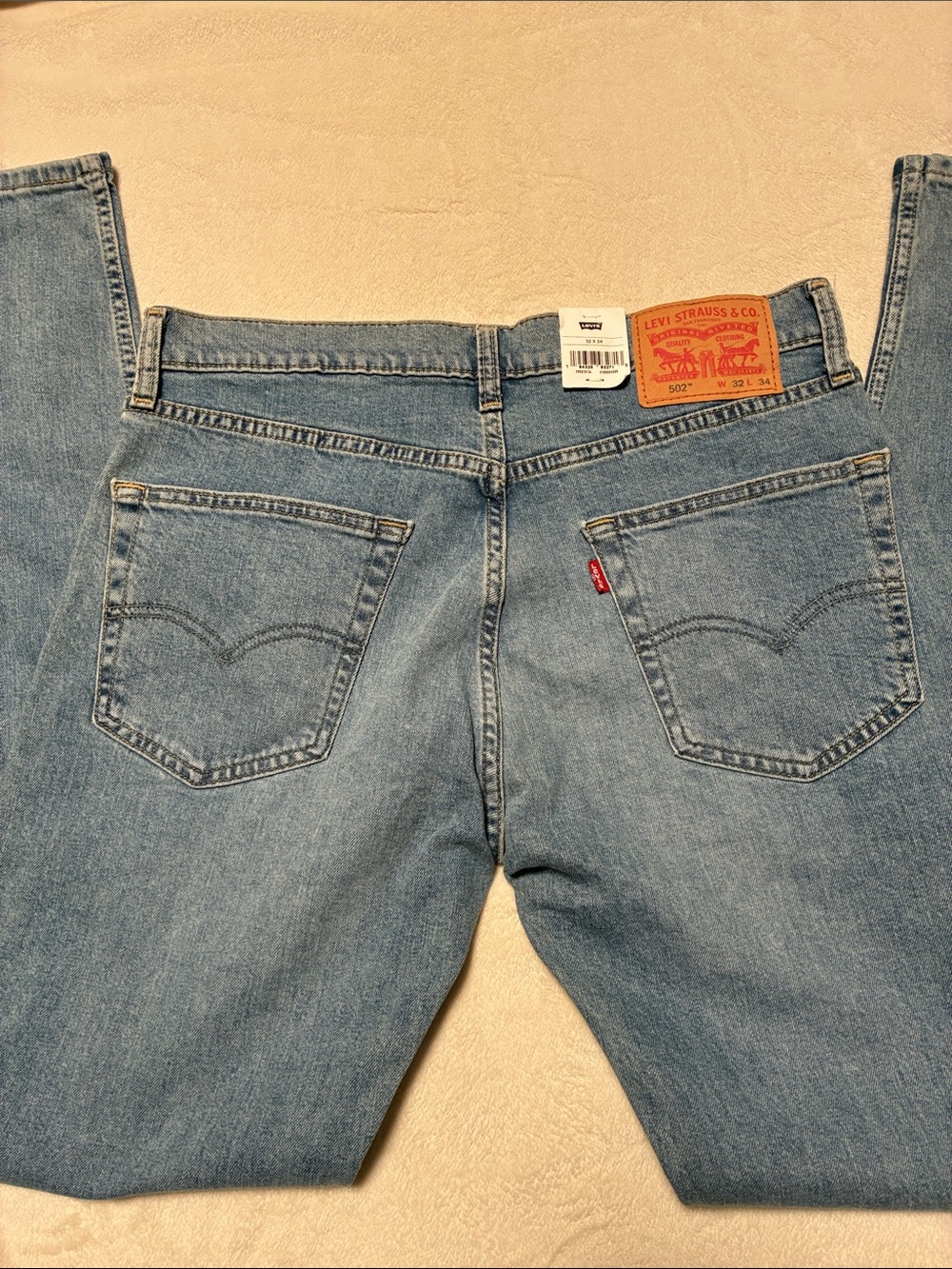 Levi's Men's Straight Jeans in Light Blue Denim